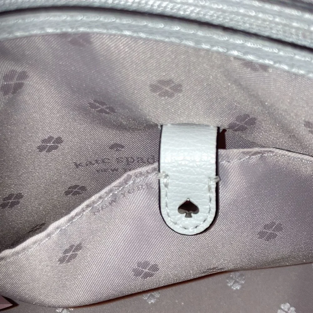 Kate Spade White Perforated Sylvia Satchel